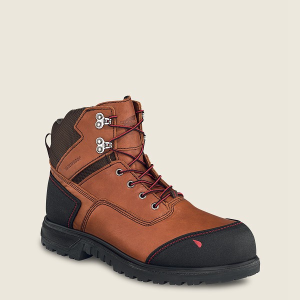 Botas de Seguridad Red Wing Hombre Marrom/Negros - Brnr Xp - 6-Inch Waterproof Toe - 286-MCPBNS